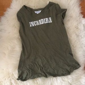 Abercrombie and Fitch incredible tee shirt.